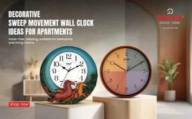 Decorative Sweep Movement Wall Clock Ideas for Apartments