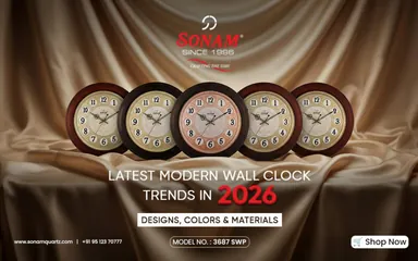 Latest Modern Wall Clock Trends In 2026: Designs, Colors & Materials